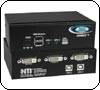 Control two single link DVI-enabled USB computers with one DVI monitor, USB keyboard and USB mouse.