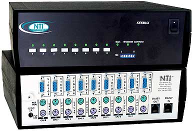 PS/2 KVM switches allow one keyboard, monitor and mouse to control multiple PCs
