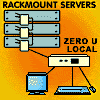 KVM switch via CAT5 allows control to up to 64 servers in zero rack space.