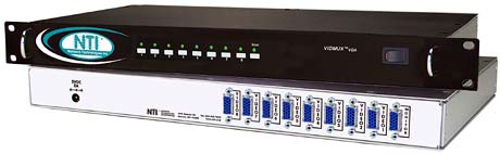 8 port VGA video only switch in rackmount enclosure