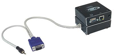 Extend a VGA monitor up to 183 meters away from a computer.